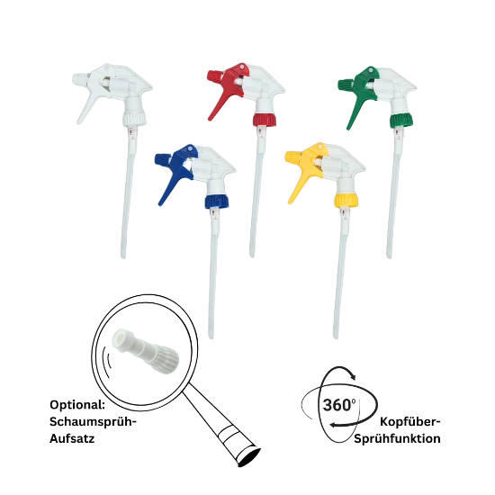 Bild von Sprühkopf – für Leerflaschen mit 28/400 Gewinde - optional: Schaumsprühkopf Aufsatz